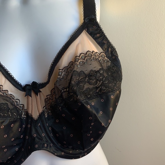 Bridget Black Banded NWT Bra Goddess 34K - Picture 6 of 12